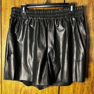 Faux leather shorts SHEIN+ size 14/1XL. NWT